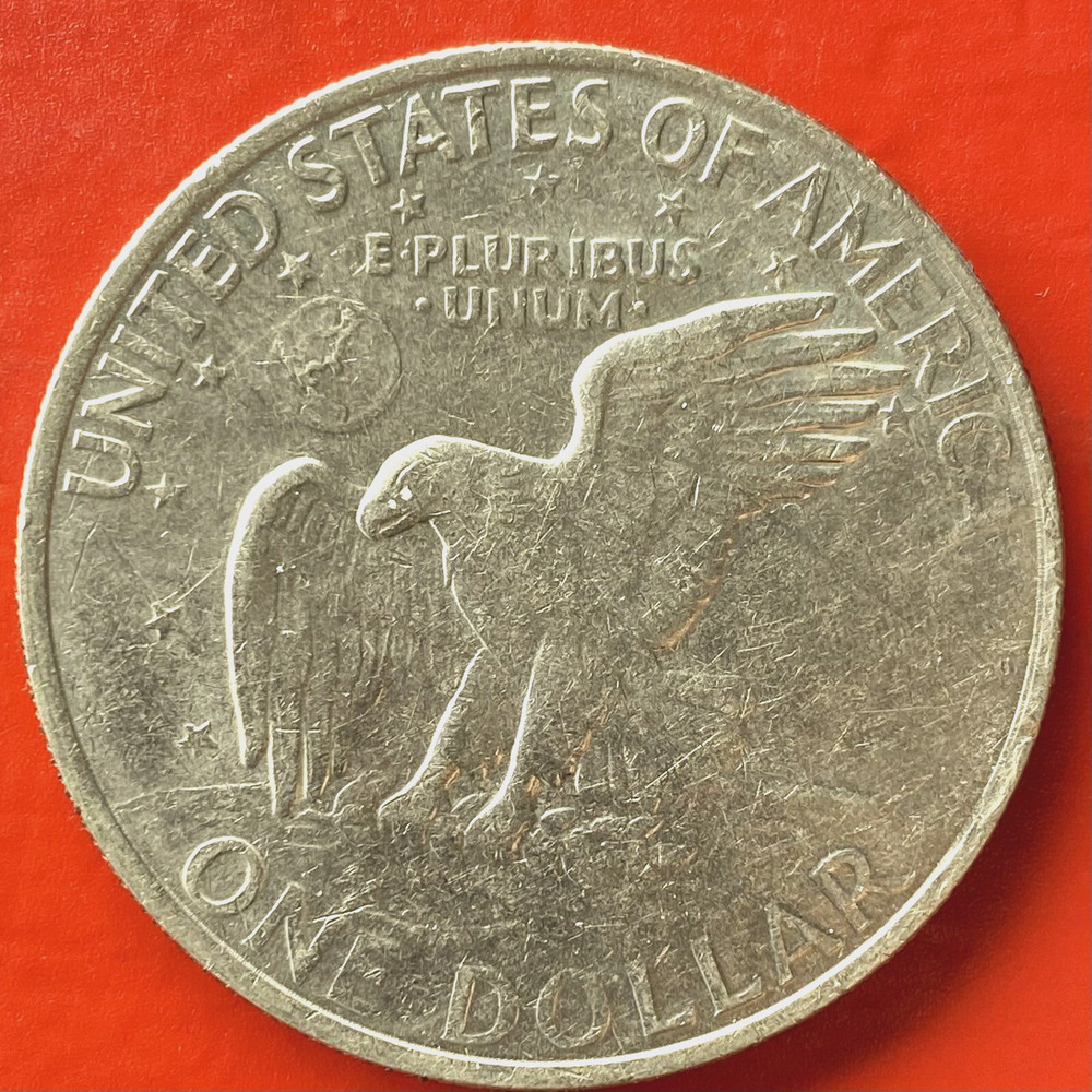 1972 IKE DOLLAR SEVERE FILLED DIES ERROR