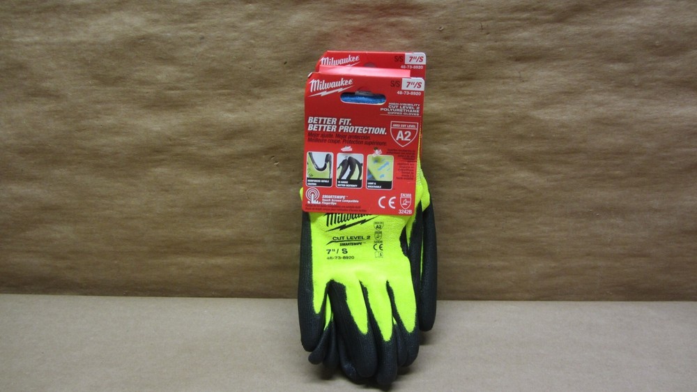 Milwaukee 48-73-8920 Small Level 2 Polyurethane Dipped Work Gloves 6-PACK