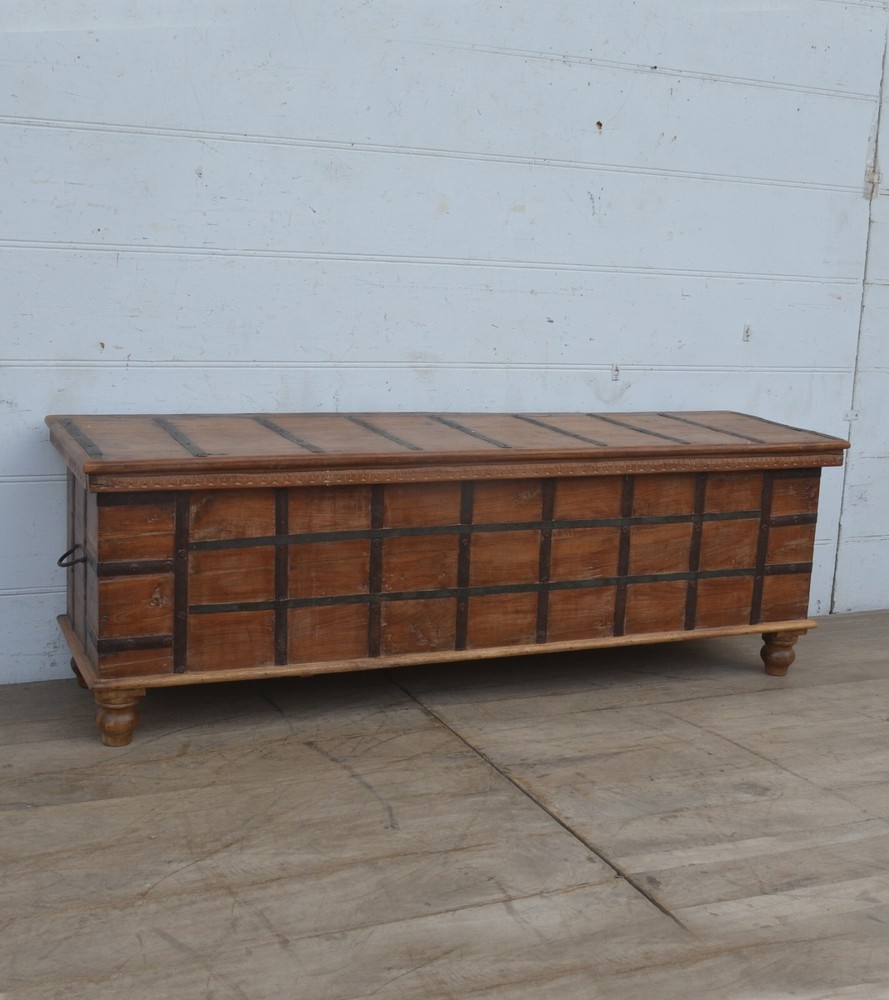 Reclaimed teak storage Trunk