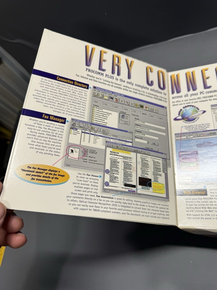 Procomm Plus 3.0 Very Connected User Guide Installation CD Data Storm