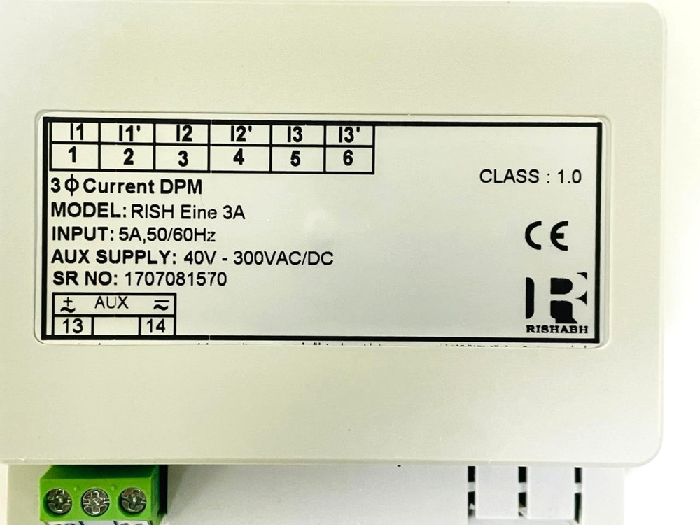 RISHBABH INSTRUMENTS RISH EINE 3A Digital Panel Meter EI99-G3K54M1000000
