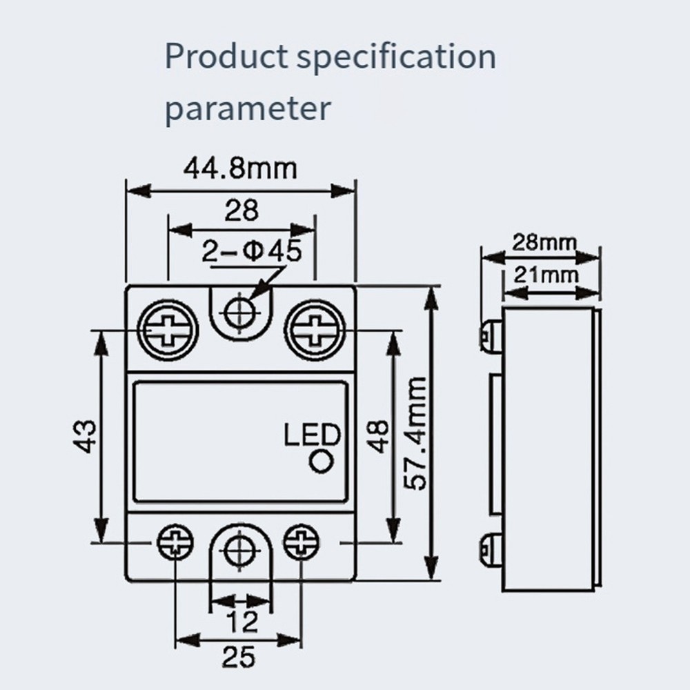 Single Phase Solid State Relay, Single Phase SSR, DC Control, AC Semiconductor r8366