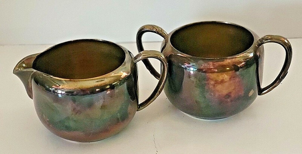 ONEIDA COMMUNITY LTD 609 SILVER PLATE CREAM & SUGAR