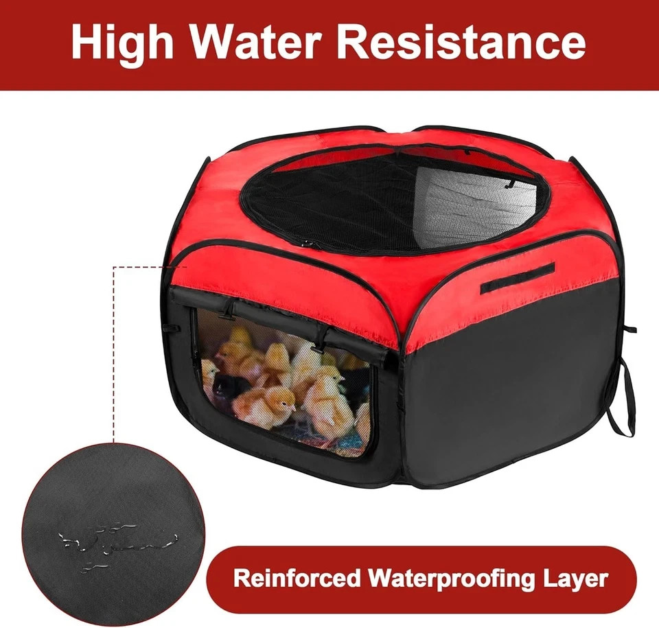 Brooder Box for Chicks, Chicken Starter Kit Red