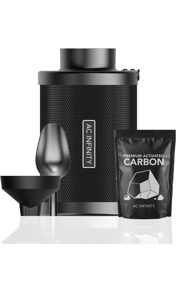 AC INFINITY Refillable Carbon Filter Kit 4", with Australian Charcoal