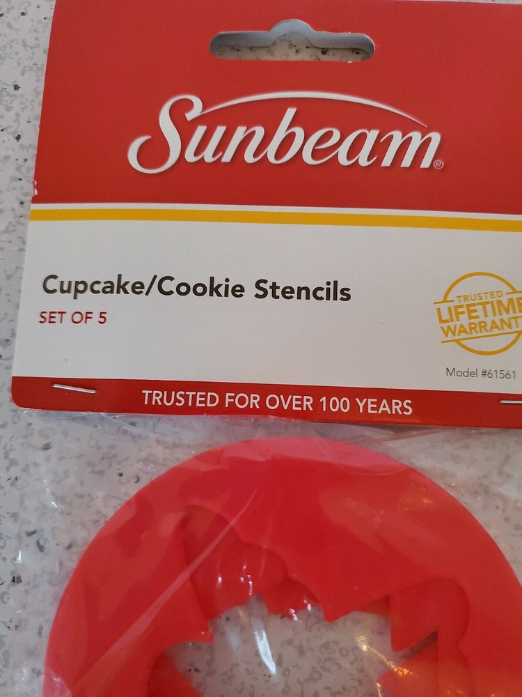 Sunbeam Cupcake/Cookie Stencils Set Of 5