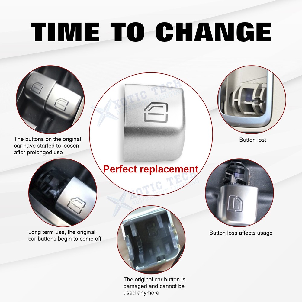 Window Master Switch Power Push Button Replace For Mercedes Benz C S E Class