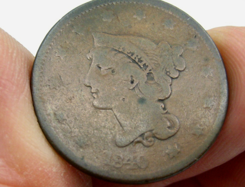 Nice ~ 1840 U.S. LARGE CENT ~ VG Very Good