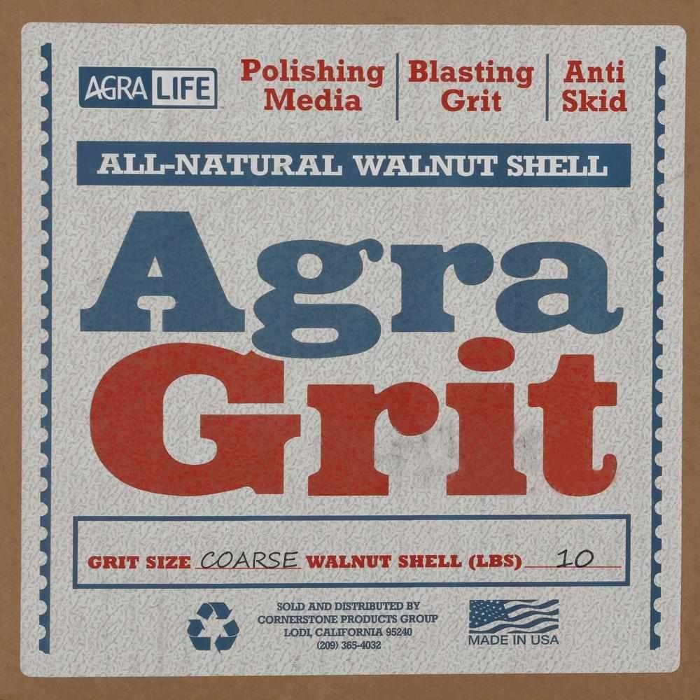 Walnut Shell Sandblasting Coarse Grit (10 lb. per Box)