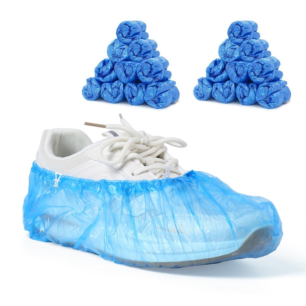 LYSHIYI 200 Pcs Shoe Covers Disposable for Automatic (Blue)200pcs