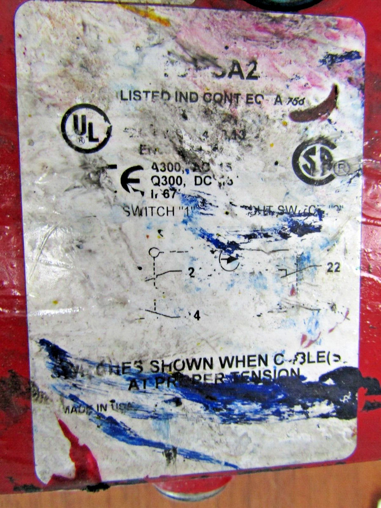 🔥HONEYWELL MICRO SWITCH 1CPS CABLE PULL SWITCH 1CPSA2