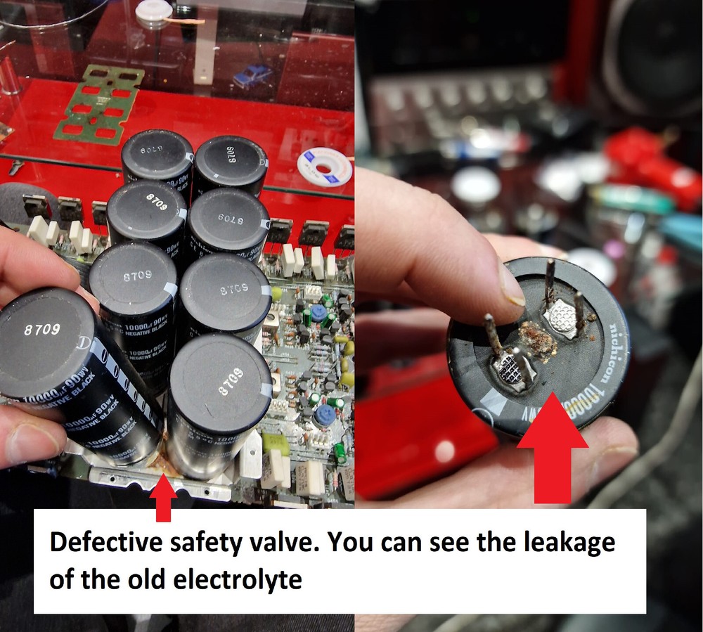 Power Amplifier NAD 2600A Repair KIT - all capacitors