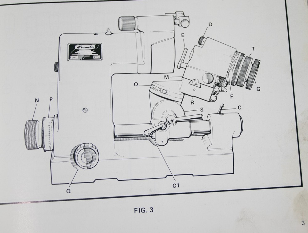 Alexander Lip Grinder 2CGD Operators Manual ORIGINAL
