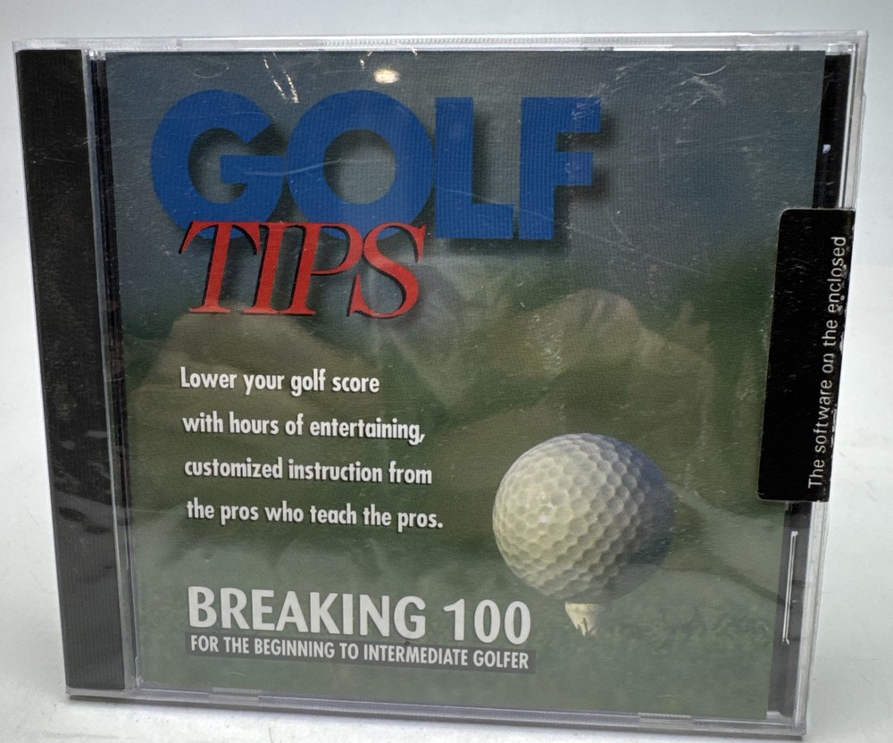 Golf Tips Breaking 100 DiAmar Interactive Beginning -Intermediate Golfer CD-ROM