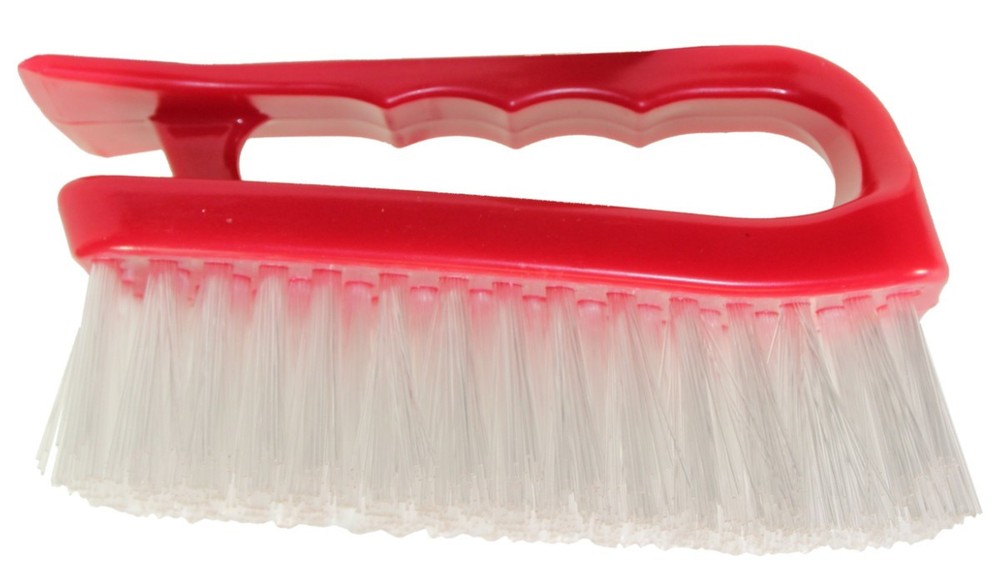 12 PACK Iron Handle Carpet & Upholstery Brush with Scraper 835N-12