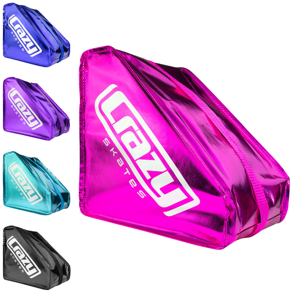 Crazy Skates METALLIC Skate Bag - for Quad Rollerskates Roller Inline Blades Ice