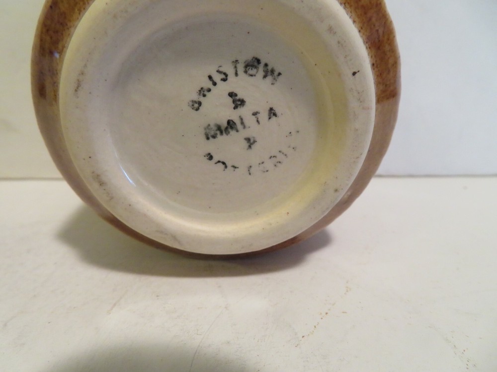 Bristow & Malta Pottery MUSTARD JAR 3 1/2 INCH