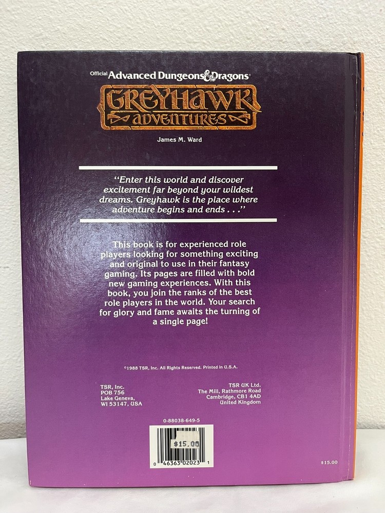 Dungeons and Dragons 1e Greyhawk Adventures - Hardcover