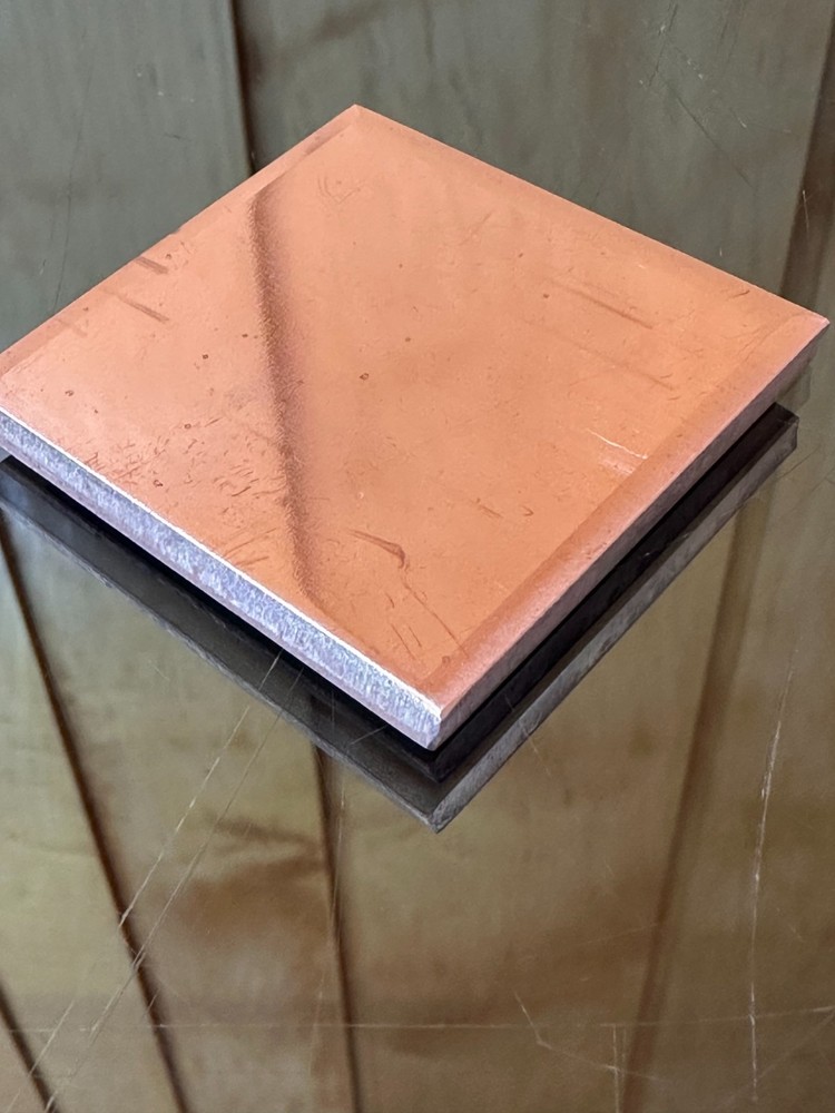 3/16" COPPER SHEET PLATE 2"X2" .1875" Thick 110 ALLOY*CUSTOM SIZES AVAILABLE*