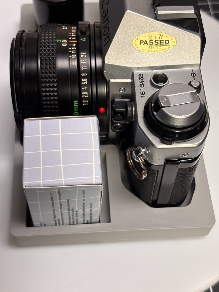 Gridfinity Storage For Canon AE-1 & AE-1 Program Camera (Gray) - NEW