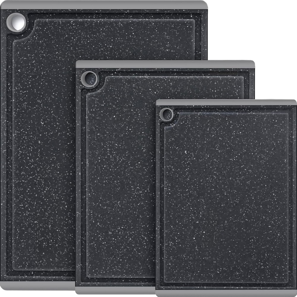 Plastic Cutting Boards for Kitchen, Lar Cutting Board Set