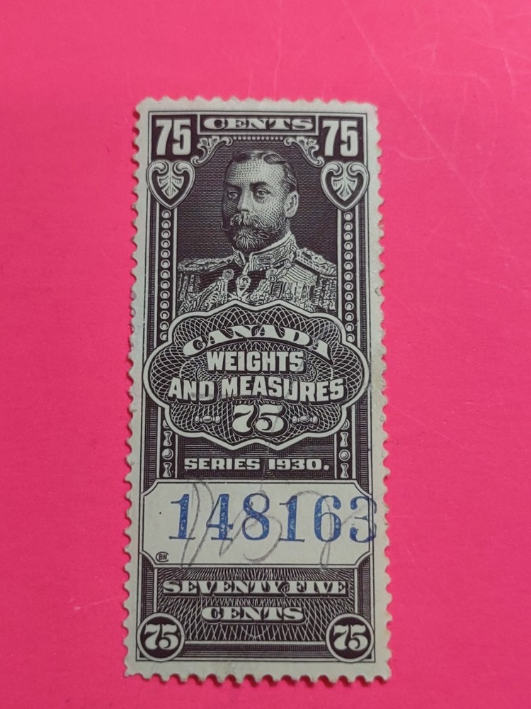 Canada, Weight & Measures 75 Cts Used G (12-01_10)