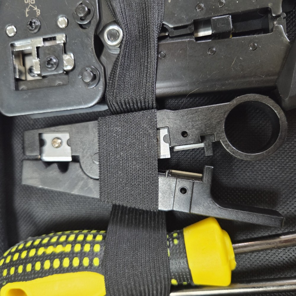 Network Tool Kit - RJ45 Crimper, Tester & Strippers for Ethernet Cable Work