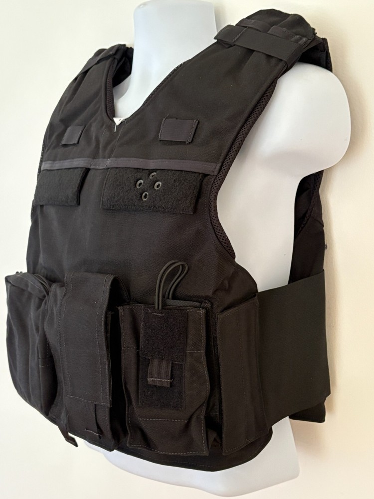 SECOND CHANCE Standard Fix Pocket Tactical Armor Carrier Side Open Small Black