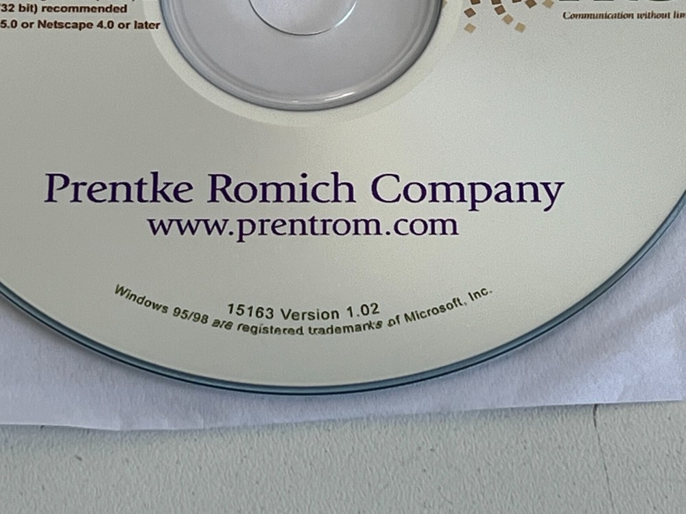 PP33: Prentke Romich Vantage Lite / Unity Support CD Software