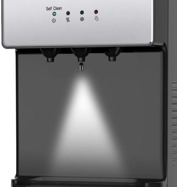 Bottom Loading Water Cooler Dispenser Self Cleaning Purifies Hot And Cold Spout