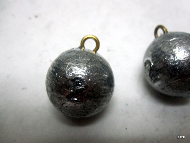 23 Pcs. Egg Drop Sinkers 2 Oz. with Static Ring