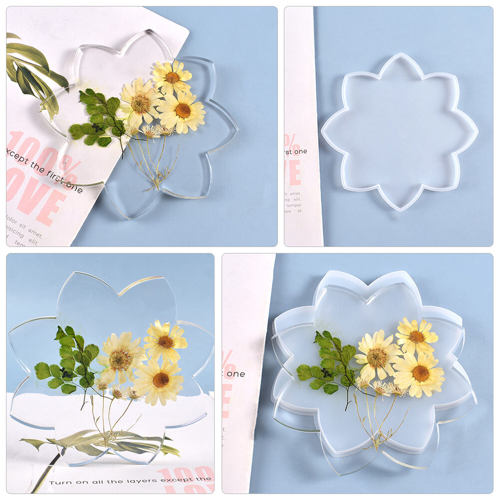 1PC Coaster Casting Molds Silicone Coaster Molds Coasters Silicone
