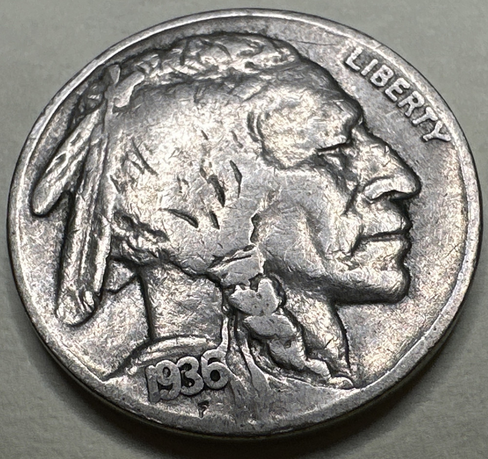 1936 Buffalo Nickel Full Date 5C 667X