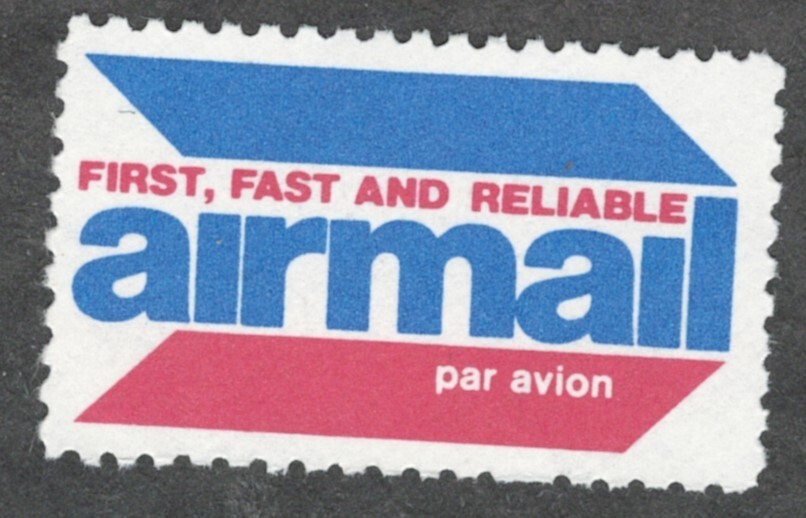 US. Airmail Label 19. MNH. 1974