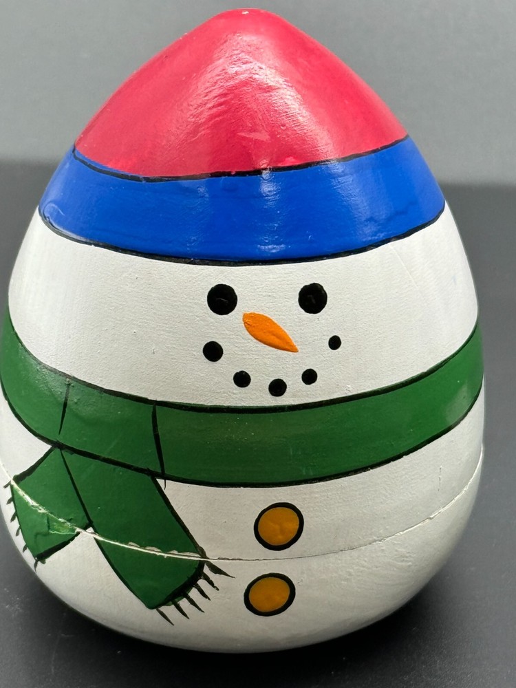 Vintage Nesting snowman Set