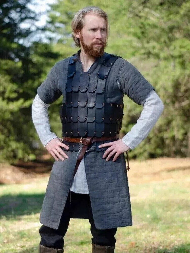 Medieval leather Viking armor 4 mm thick leather SCA LARP