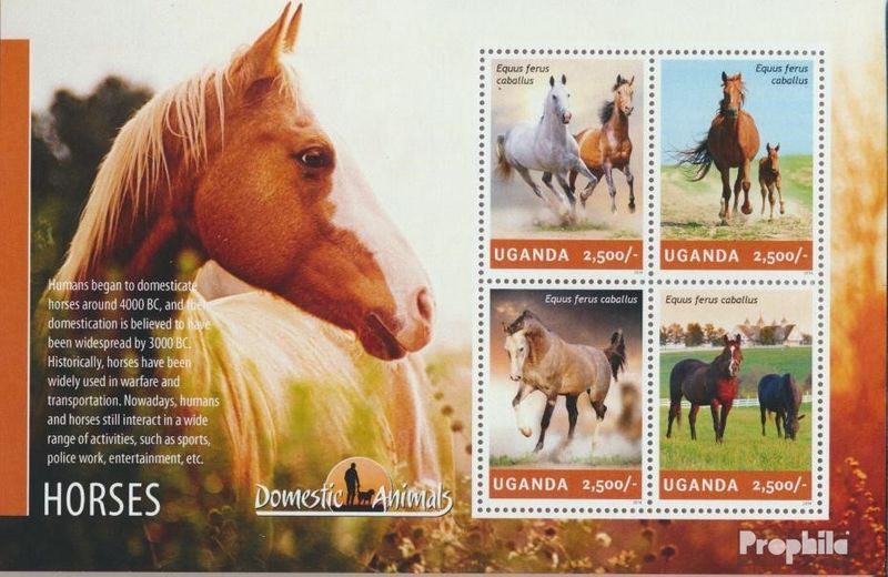 uganda 3300-3303 Sheetlet (complete issue) unmounted mint / never hinged 2014 Ho