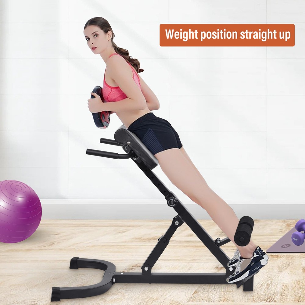 Hyper-Extension Roman Chair - Adjustable Lower Back Bench Machine
