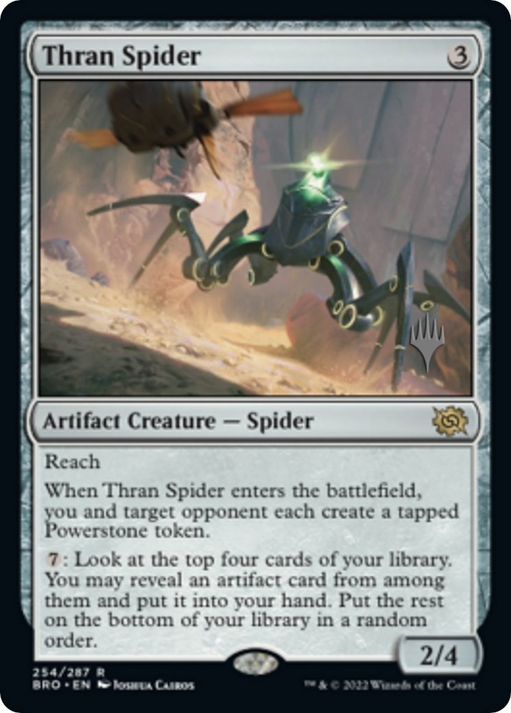 Thran Spider Promo Pack: The Brothers' War 254 MTG LP