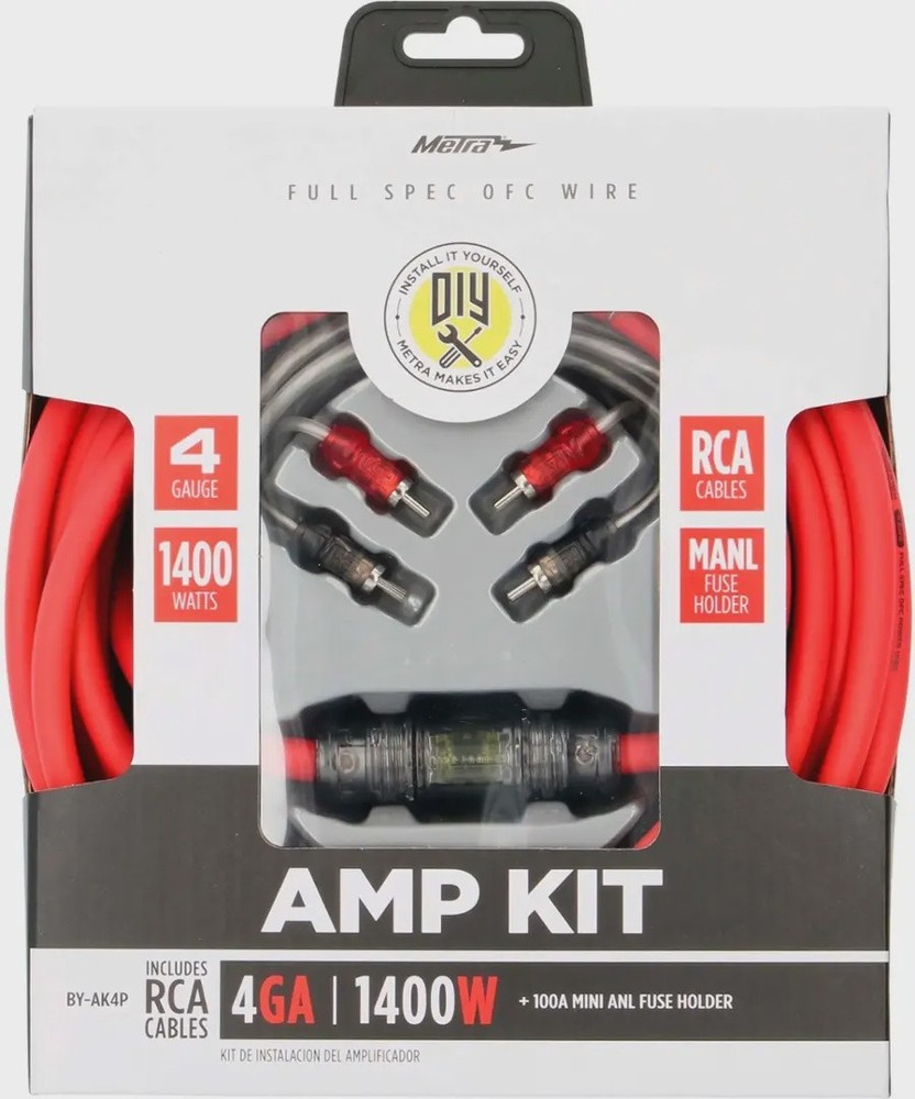 Metra - 4 AWG Complete Amp Kit - Multi
