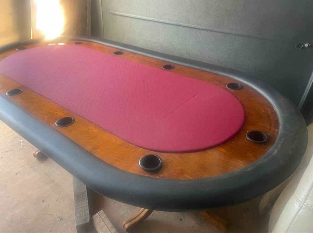poker table 10 player used