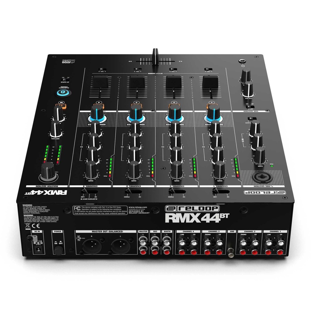 Reloop RMX-44 BT DJ Mixer (4-Channel Bluetooth)