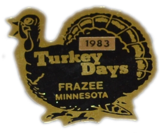 1983 Frazee Minnesota Turkey Days Celebration Pinback Button 4