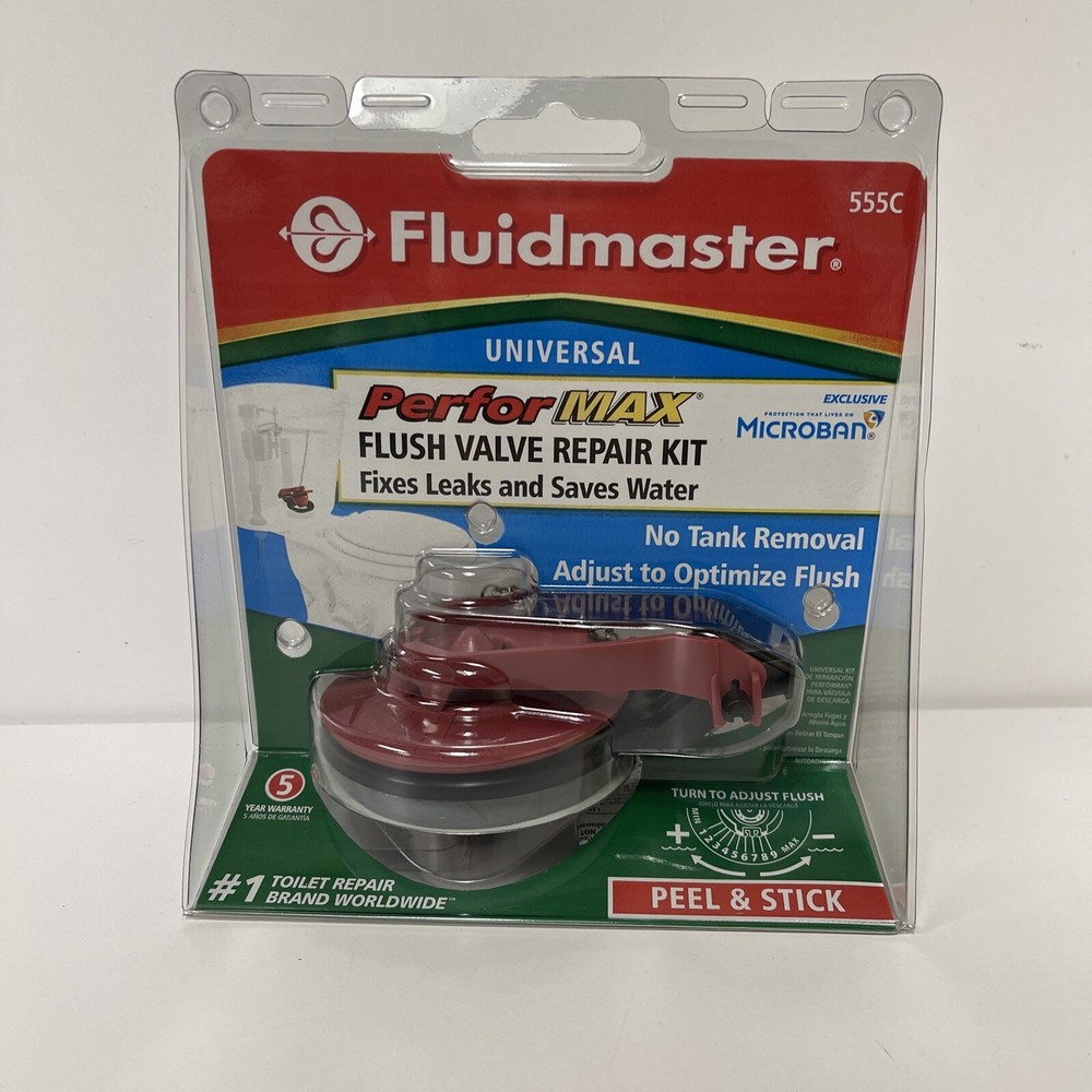 Fluidmaster PerforMax 555C Universal Flush Valve Repair Kit Adjustable