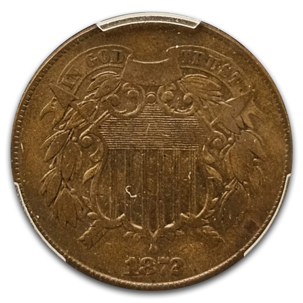 1872 Two Cent Piece Fine-12 PCGS