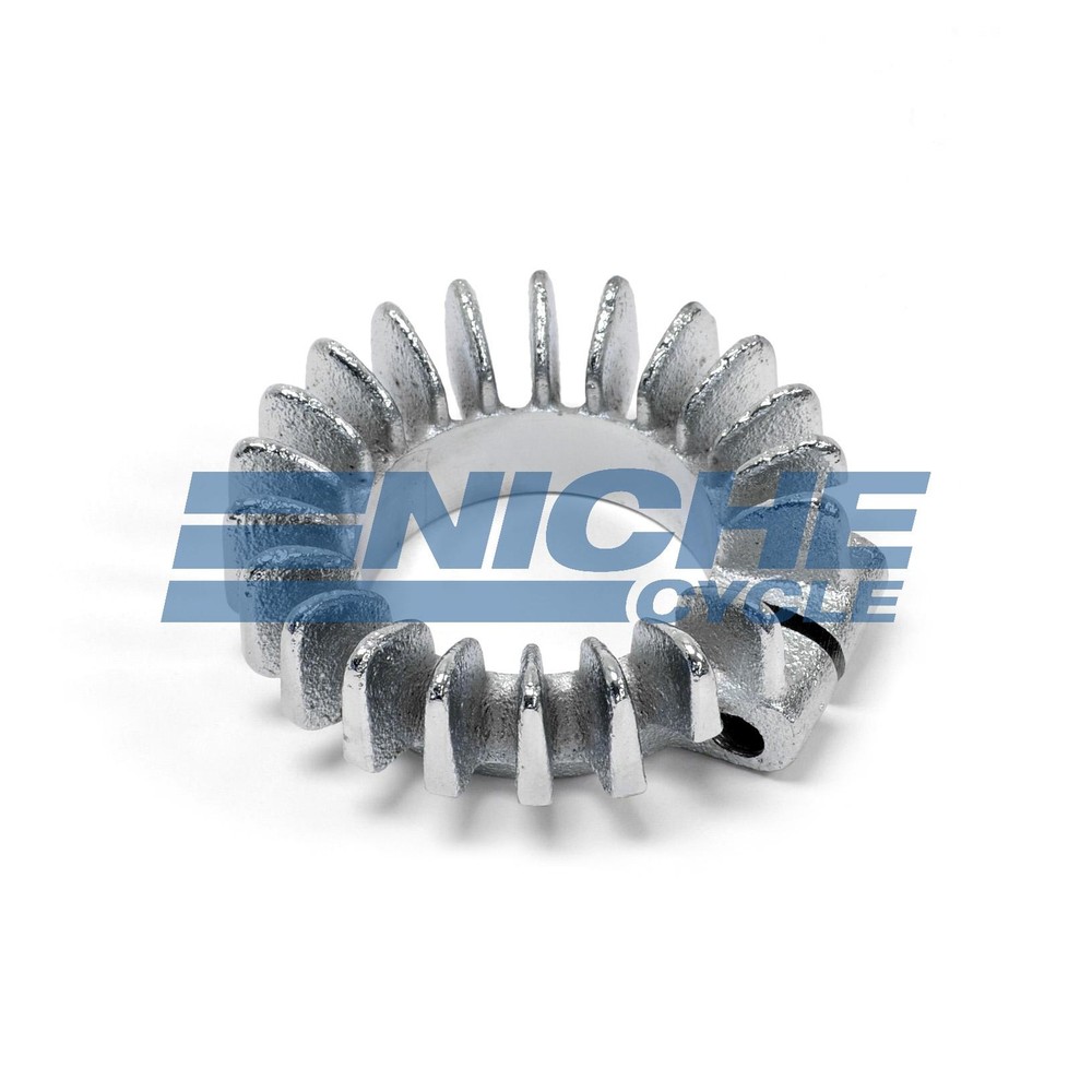 Chrome 1-5/8" Finned Exhaust Clamp