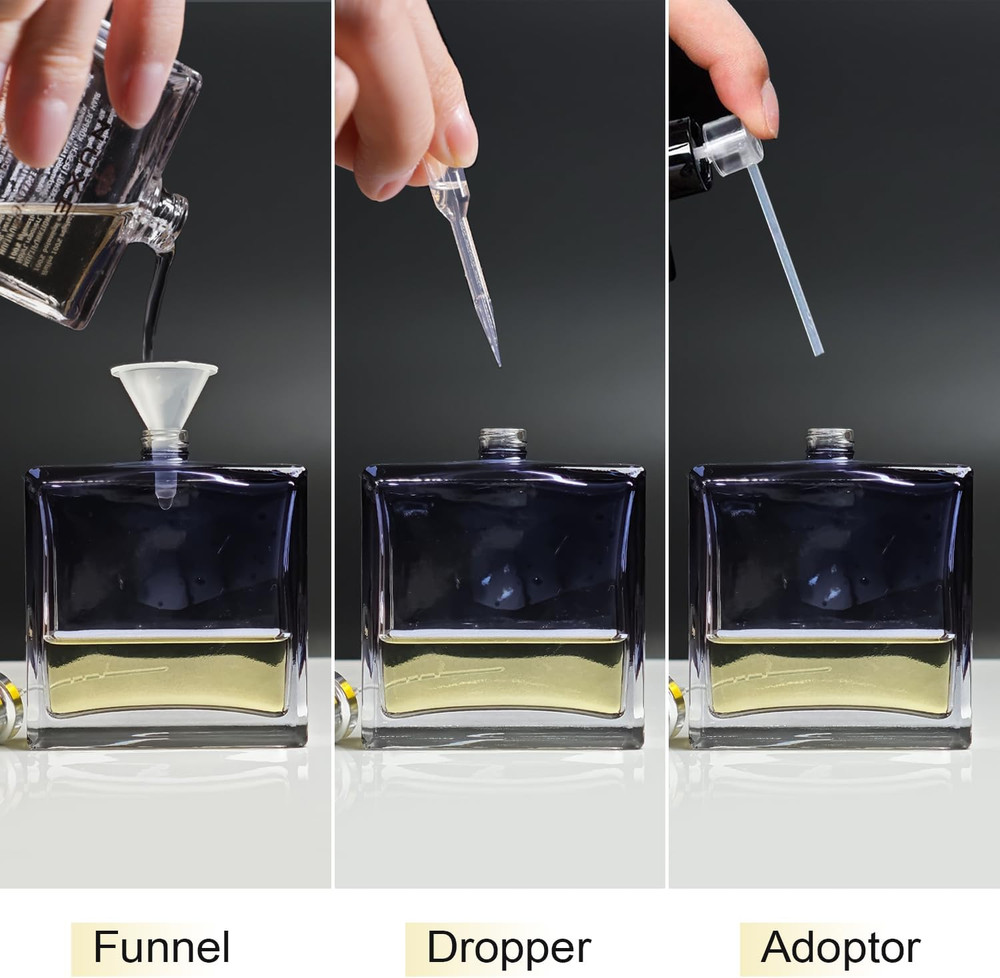 100ml/3.4 Oz Glass Spray Bottle Perfume Atomizer,Empty Refillable Perfume Spr...