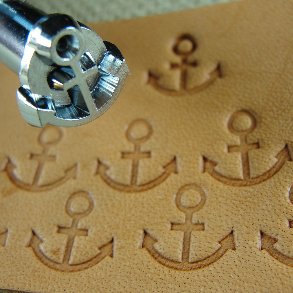 Craft Japan - #E681 Anchor Geometric Stamp (Leather Stamping Tool)