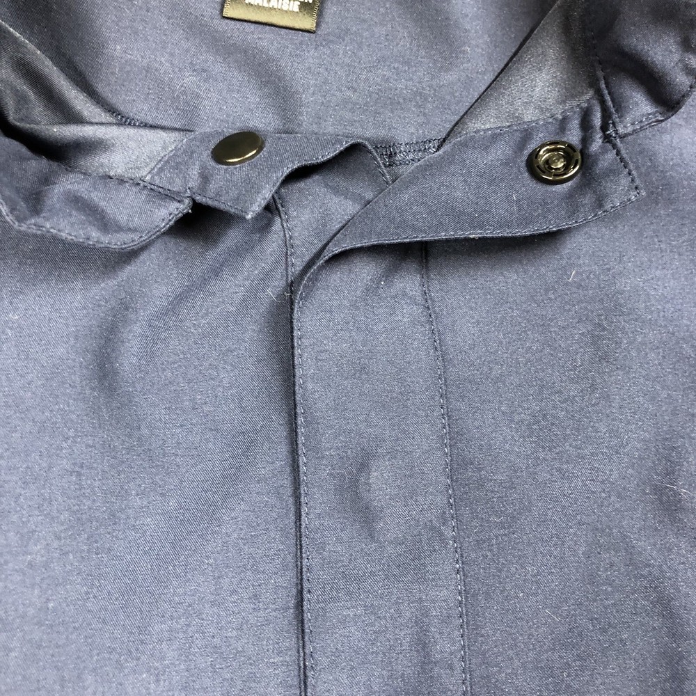 FootJoy Pullover Men’s L Blue Golf Windbreaker Long Sleeve Pockets Snaps *Logo