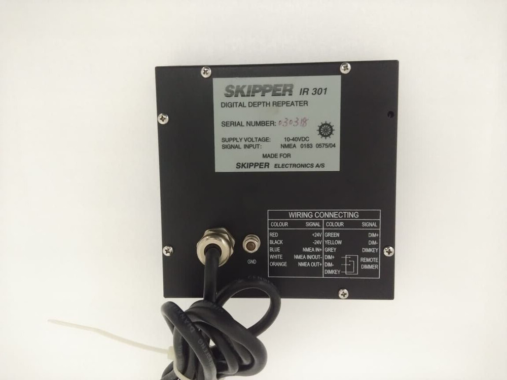 SKIPPER DIGITAL DEPTH REPEATER IR301 INPUT POWER 24VDC